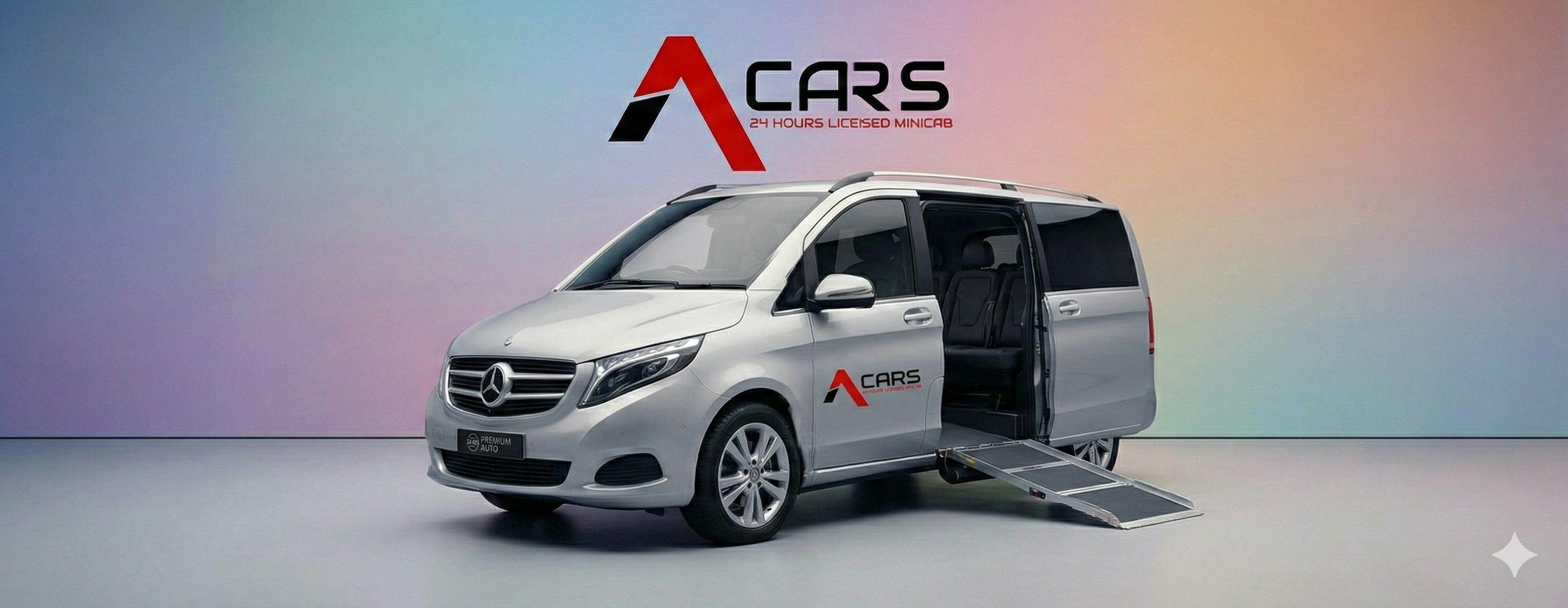 A wheelchair accessible vehicle.